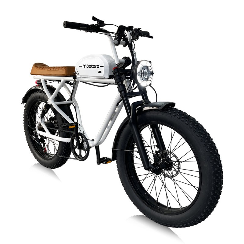 Mootoro 24inch Fat Tire 1000w Electric Cafe Racer Bike - Image 3