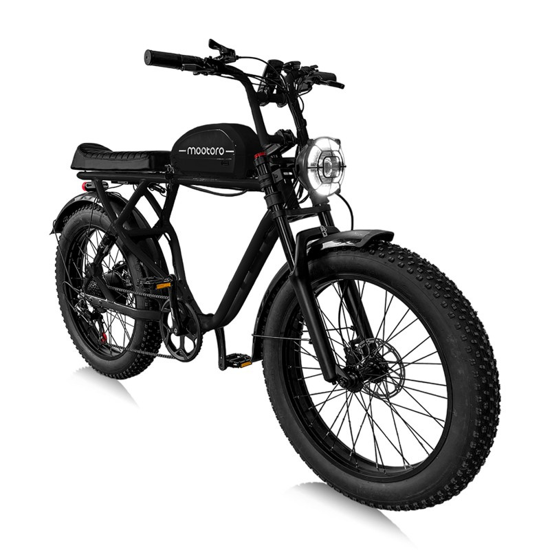 Mootoro 24inch Fat Tire 1000w Electric Cafe Racer Bike - Image 10