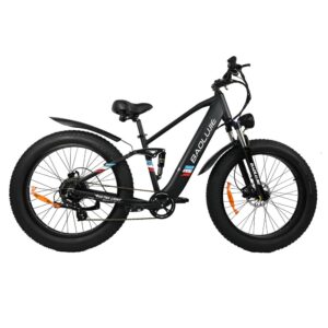 BAOLUJIE 48V12AH Lithium Battery Outdoor 500W Fat Electric Mountain Bike Bicycle Ebike Shimano 8 Speed Gears